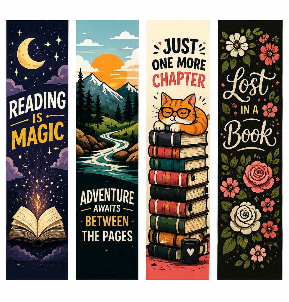 Laminated Bookmark Set (4-Pack)