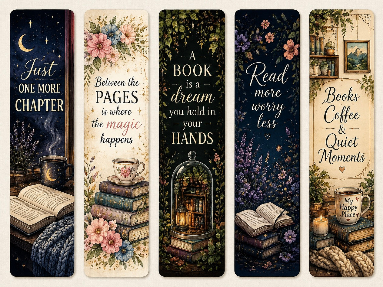 Laminated Bookmark Set 2 (5 Pack)