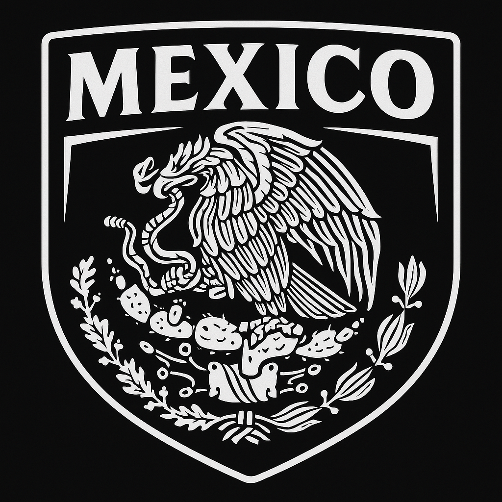 México Shield Decal