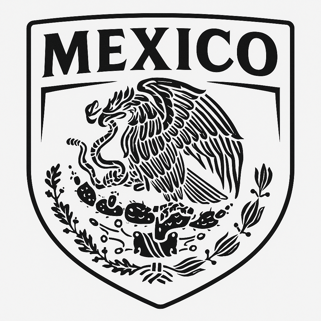 México Shield Decal
