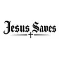 Jesus Saves Decal (2 pack)